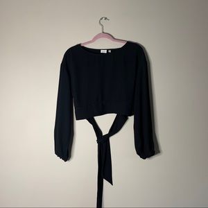 Wilfred Tie Back Crop Blouse XS